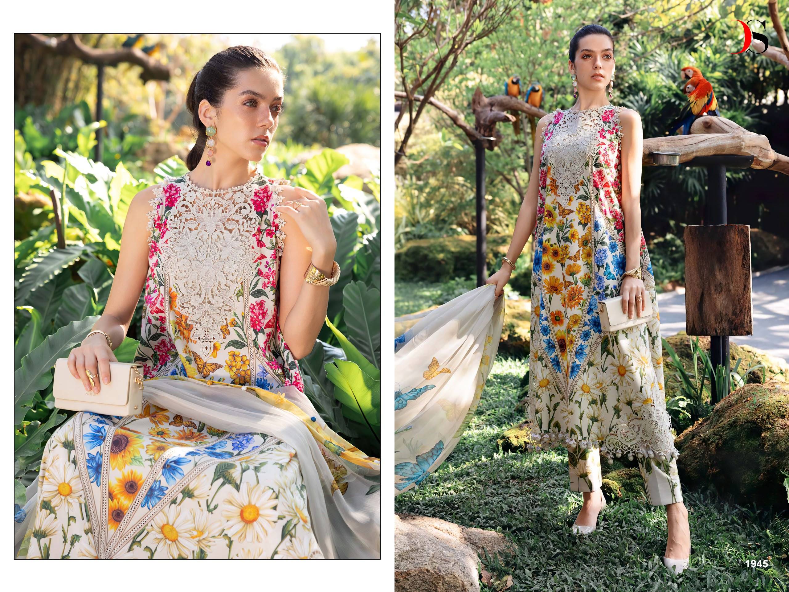 MARIA B. Mprint-6 Nx by DEEPSY SUITS Beautiful Pakistani Suits Colorful Stylish Fancy Ethnic Wear Cotton Dresses At Wholesale